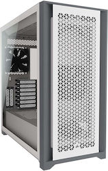 Corsair 5000D Airflow Gaming Midi Tower Κουτί Υπολογιστή με Πλαϊνό Παράθυρο Λευκό