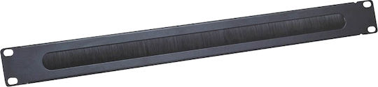 LogiLink Πάνελ Βούρτσας για Rack 19" Μαύρο