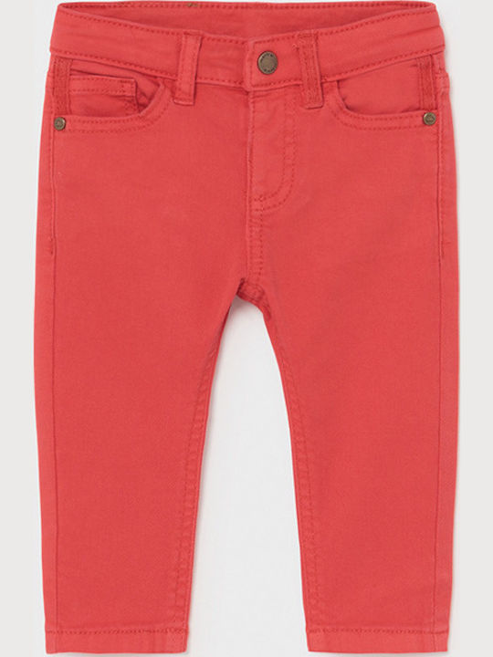 Mayoral Kids' Jeans Trousers Red