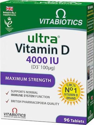 Vitabiotics Ultra Vitamin D3 Vitamin 4000iu 96 tabs