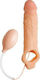 XR Realistic Ejaculating Penis Sheath Προέκταση Πέους Flesh 24cm