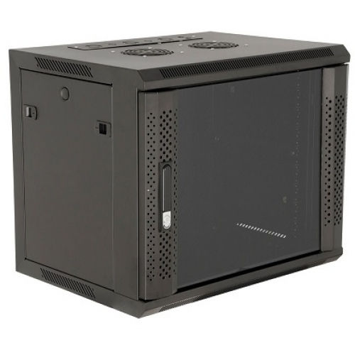Safewell Επιτοίχια Καμπίνα Rack 15U 60x50x77cm Μαύρο SMJ6515