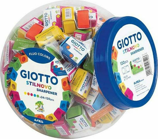 Giotto Fluo Пластмаса Острилка (Различни цветове) 1бр