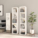 vidaXL Floor Standing Case 80 CD 2τμχ Glossy White 21x16x93.5cm