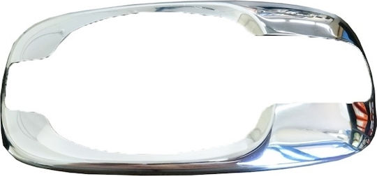 S-dizayn Car Door Frame Decoration Renault Trafic 2001-2010 Door Handle Frame Chrome Metallic 3pcs in Silver Color
