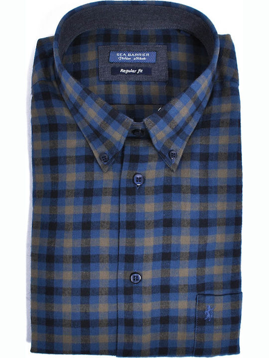 Loose Fit Shirt - Blue Check