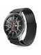 Milanese Curea Oțel inoxidabil Negru (Galaxy Watch (46mm) / Gear S3 - Galaxy Watch (46mm) / Gear S3Huawei Watch 3 / Huawei Watch GT 2 Pro)