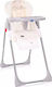 Lorelli Cryspi Foldable Highchair with Metal Frame & Leatherette Seat Grey Elephant