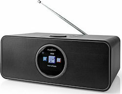 Nedis RDIN4000BK Radio de masă Cu alimentare la rețea cu Bluetooth și USB Negru