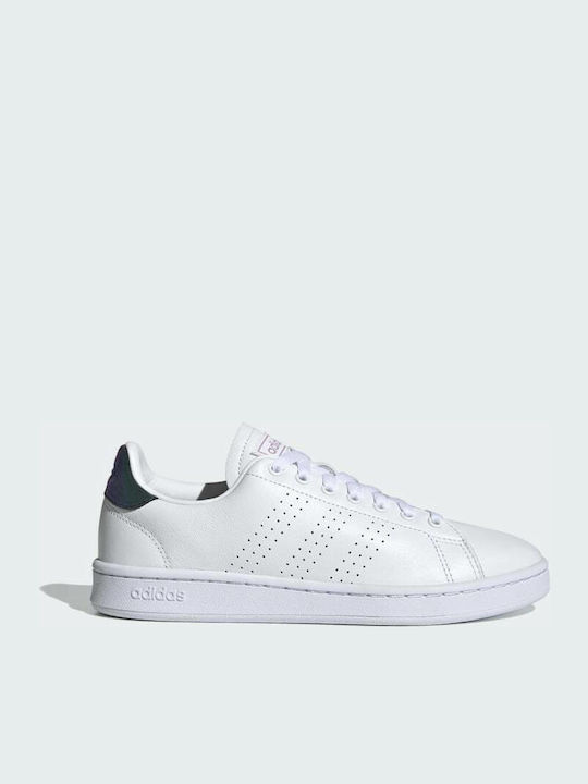 Adidas Advantage Γυναικεία Sneakers Cloud White / Clear Lilac