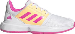 Adidas Αθλητικά Παιδικά Παπούτσια Τέννις CourtJam Λευκά