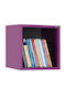 Kinderregal Box Regal 033 Wandhalterung Lila 33x19x33cm