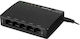 Lanberg DSP3-1005-60W Unmanaged L2 PoE+ Switch με 5 Θύρες Gigabit (1Gbps) Ethernet