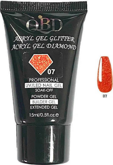 QBD Nail Acrygel Glitter 07 Colorful 15ml