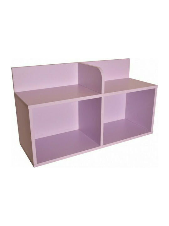 Bibliotecă Perete Lemn Violet 86x31x49cm