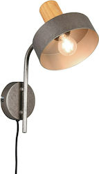 Trio Lighting Gaya Φωτιστικό Τοίχου Καφέ 15x15εκ.
