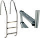 Astral Pool Stainless Steel Pool Ladder Standard with 4 Side Steps 184x50x61.8cm