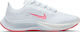 Nike Air Zoom Pegasus 37 VT Γυναικεία Αθλητικά Παπούτσια Running White / Bright Crimson / Football Grey / Sunset Pulse