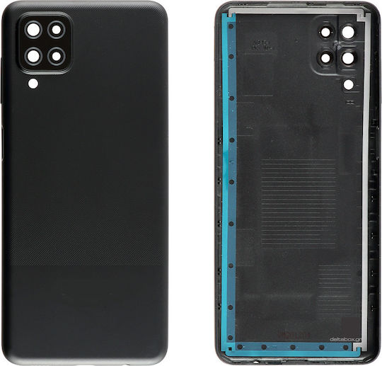Samsung Καπάκι Μπαταρίας Μαύρο για Samsung Galaxy A12