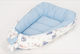 Tuttolina Baby Nestkissen Tepee Birds Blue