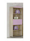 Kids Wooden Bookcase S2 Purple 73.2x35x180cm