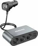 Dudao Car Charger Black R1Pro with Ports: 2xUSB 3xCigarette Lighter 2x USB / 3x Splitter Black