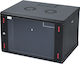 Elegant Wall Mounted Rack Cabinet 9U 60x60x48.2cm Black ELGW09U6060BL
