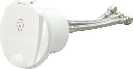 Lalizas Boat Hydraulic Spare Part Hot-Cold Mixer with White Lid