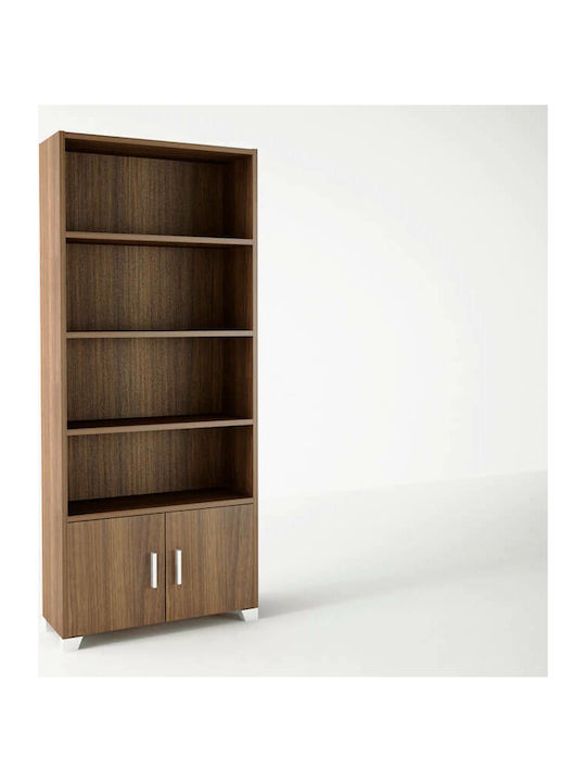 No 12 Bibliotecă pardoseală Lemn Walnut 75x30x1...