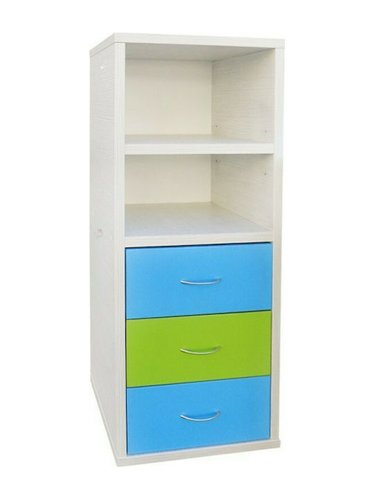 Kids Wooden Bookcase D1054 Multicolour 45x40x110cm