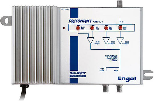 Engel Central Broadband V / UHF 25/33 dB 117dBuV Central Amplifier Satellite AM1021