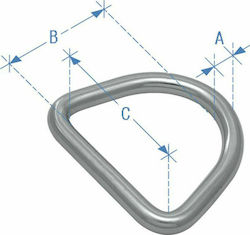 Lalizas Link τύπου D Inox 6x50mm