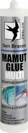 Bostik Den Braven Mamut Glue Multi Σφραγιστική Σιλικόνη Λευκή 250ml