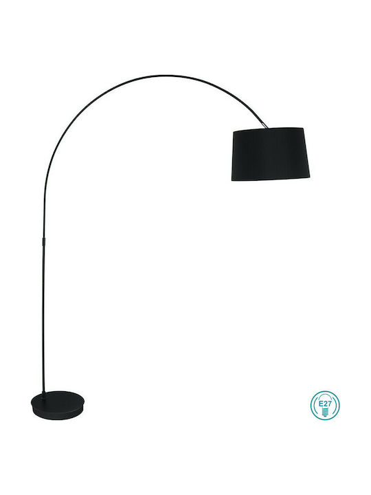 Fan Europe Dream Floor Lamp Y205xH35cm with E27 Lamp Bulb Base Black