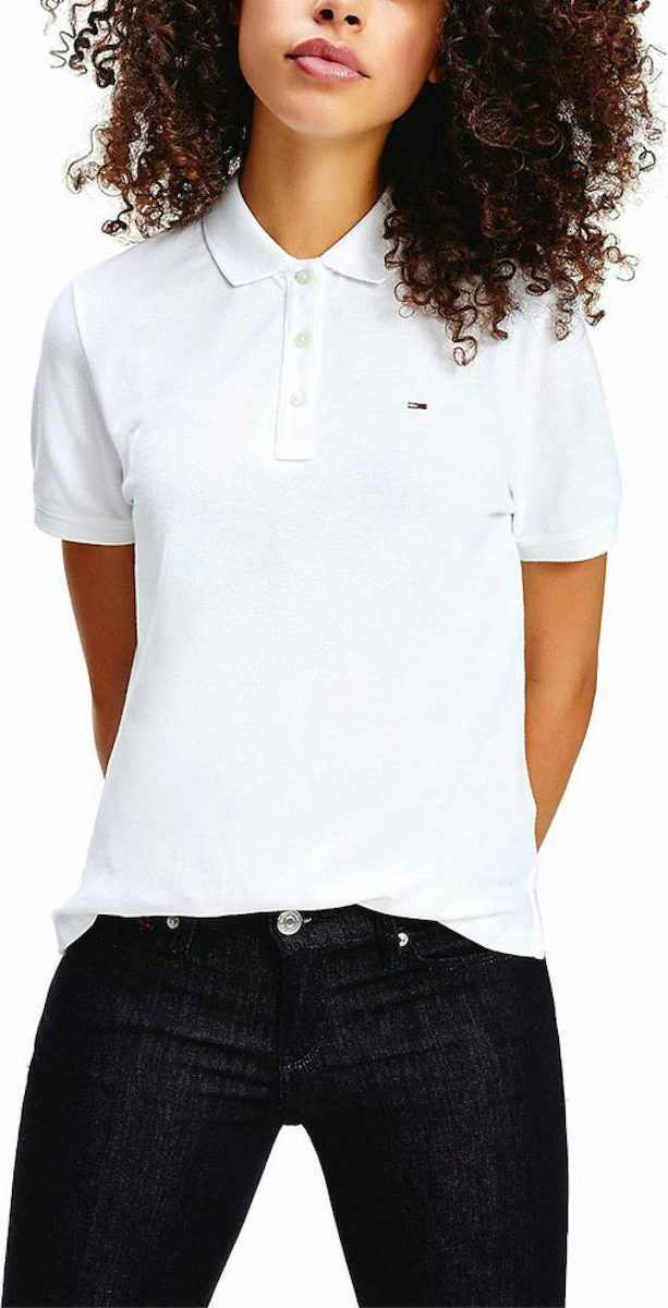 accent Ambitious have mistaken Tommy Hilfiger Γυναικεία Polo Μπλούζα σε Λευκό χρώμα DW0DW09199-YBR |  Skroutz.gr