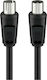 Goobay Antenna Cable Coax male - Coax female Black 0.5m (11509) 1pcs