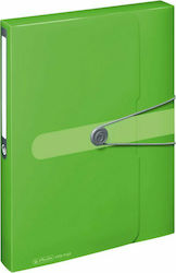 Herlitz Пластмаса Кутия за файлове с копче Зелен 1бр