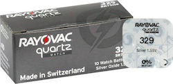 Rayovac 329 SR731SW Μπαταρία Silver Oxide SR731 1.55V 1τμχ