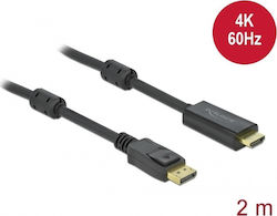 DeLock 85956 DisplayPort-Stecker - HDMI-Stecker 2m DeLock 85956 DisplayPort-Stecker - HDMI-Stecker 2m
