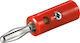 Goobay Stecker Banane männlich Rot (11375)