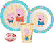 Stor Feeding Set Peppa Pig made of Plastic Multicolour 3pcs for 2+ months