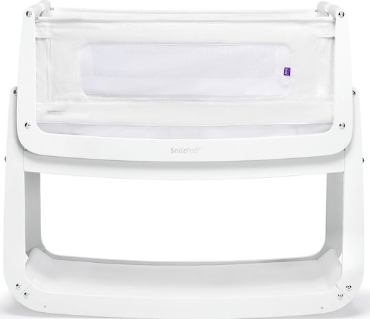 Snuz Λίκνο SnuzPod 4 White με Στρώμα και Πλαϊνό Άνοιγμα