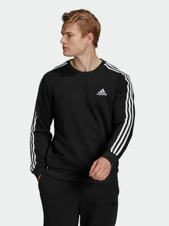 adidas Essentials 3-Stripes Φούτερ Μαύρο