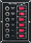 Eval Boat Switch with Panels Πίνακας (6 Διακόπτες)