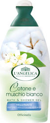 L' Angelica Officinalis Bubble Bath Gel With Cotton Flowers Scent