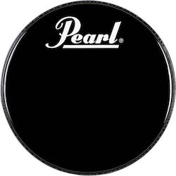 Pearl Logo Black Drumhead for Drums 20"