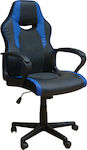 Zita Plus ΒS6210 Fabric Gaming Chair Black / Blue