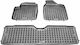 Rezaw Plast Set of Front and Rear Mats 3pcs Tray Type for Volkswagen Sharan 2014+ Black