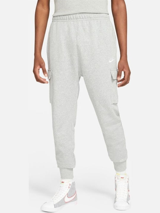 Nike Sportswear Παντελόνι Φόρμας με Λάστιχο Fleece Γκρι