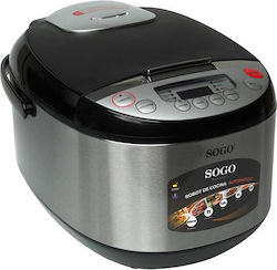 Sogo Πολυμάγειρας 900W με Χωρητικότητα 5lt Ασημί